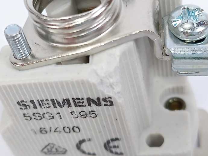 Siemens 5SG1 595 Single-Pole NEOZED Fuse Base, Batch of 7 pcs