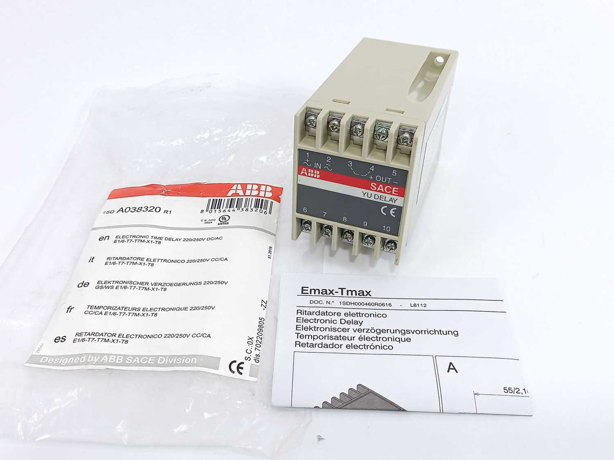 ABB 1SDA038320R1 SACE YU Delay Electronic Time Delay
