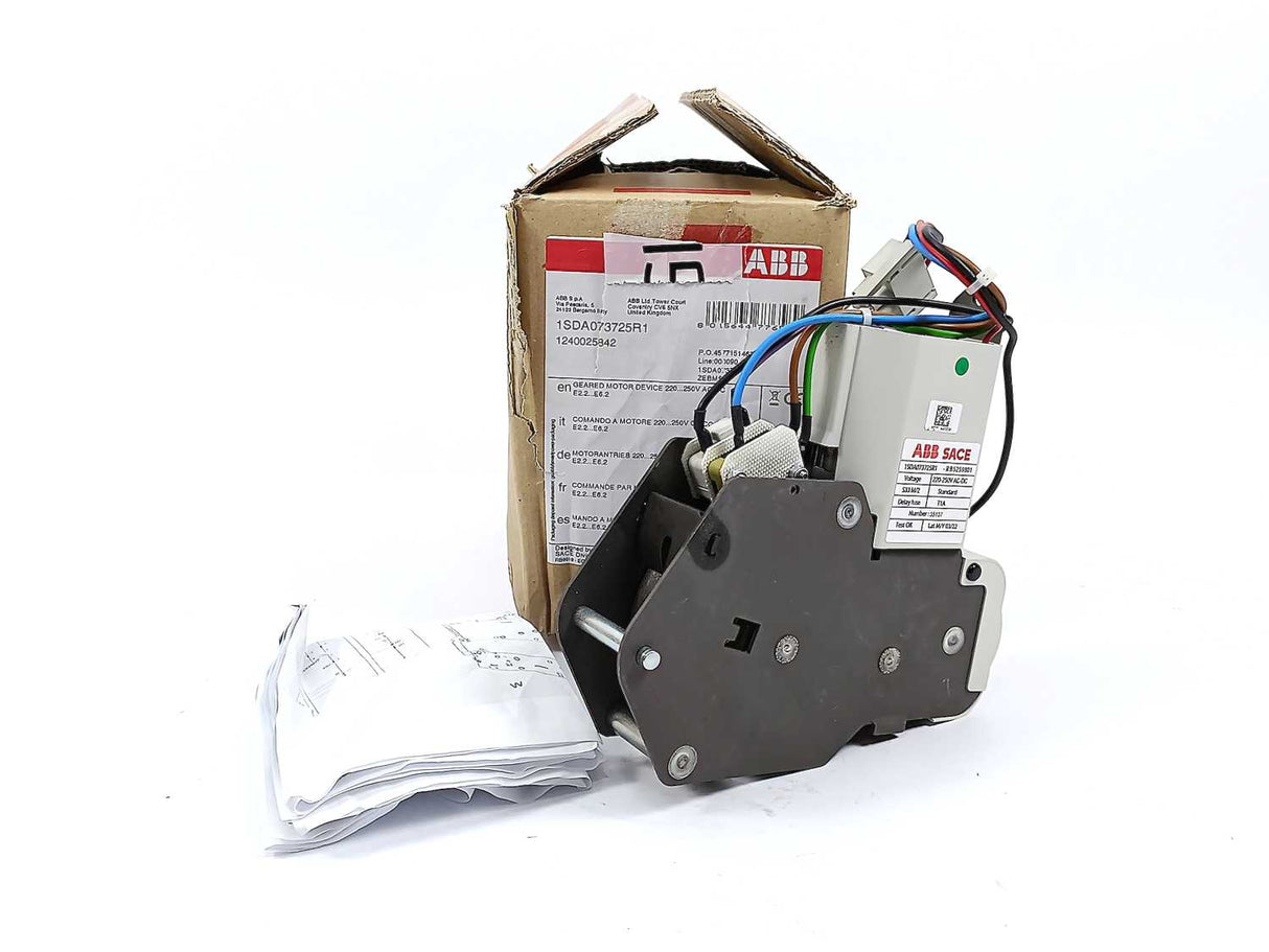 ABB 1SDA073725R1 Geared Motor Device 220-250V AC-DC E2.2...E6.2