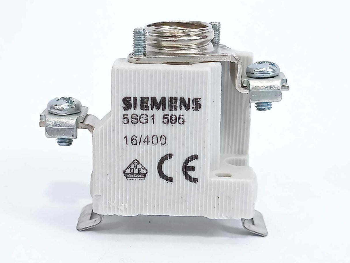 Siemens 5SG1 595 553 Single-Pole NEOZED Fuse Base. Batch of 6 pcs.
