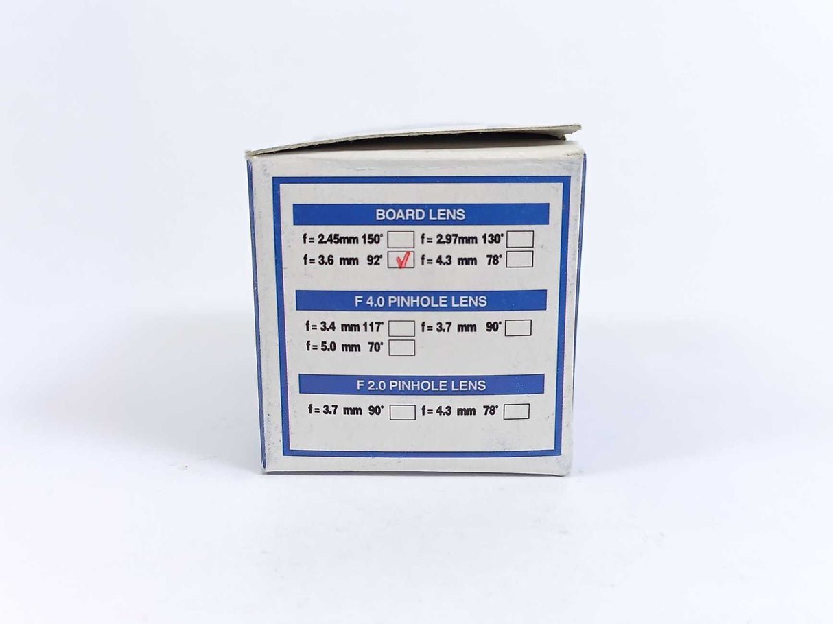 KT&C 991206198 Super Vision Mini CCD Camera 3.6mm 92°