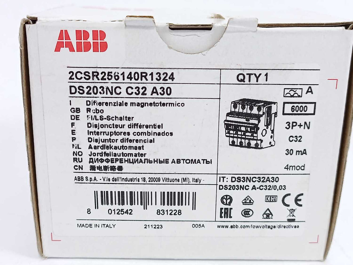 ABB 2CSR256140R1324 DS203NC C32 A30 Circuit Breaker