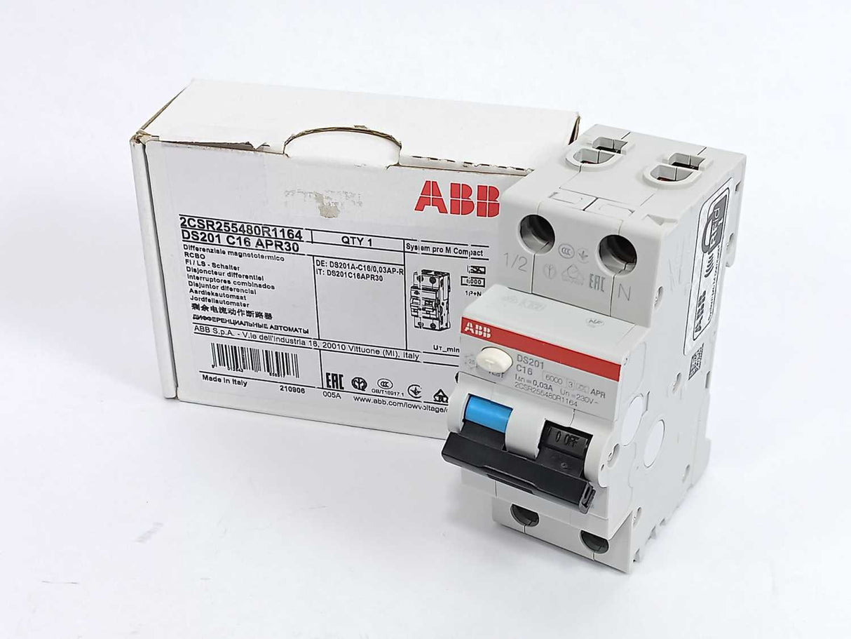 ABB 2CSR255480R1164 Residual Current Circuit Breaker with Overcurrent Protection