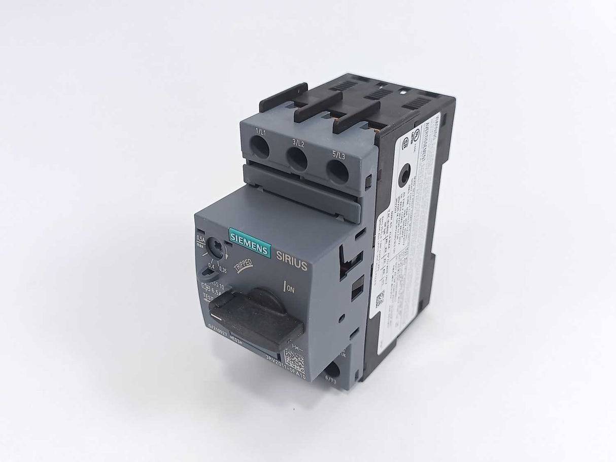 Siemens 3RV2011-0FA10 Circuit Breaker for Motor Protection 0.35-0.5A