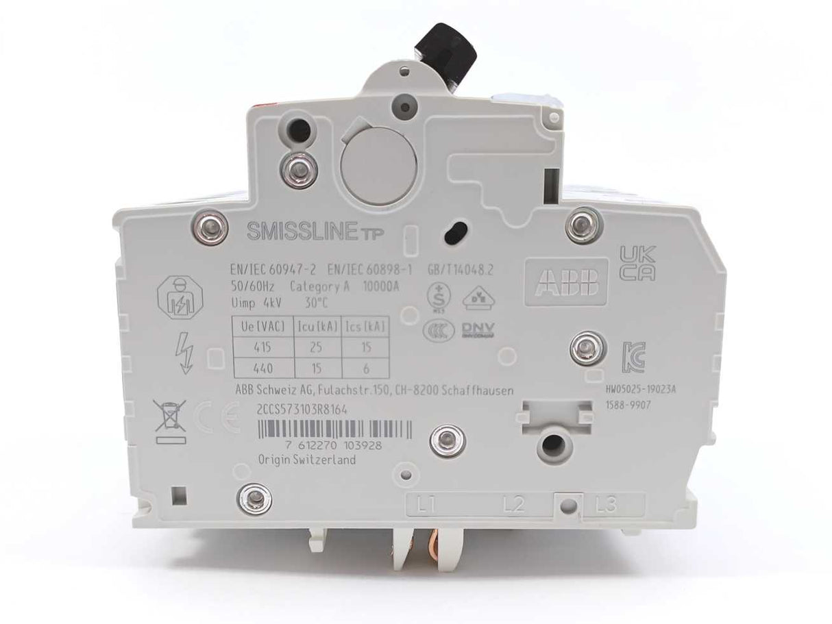 ABB 2CCS573103R8164 S403M-C16NP Miniature Circuit Breaker 4P 16A 10kA