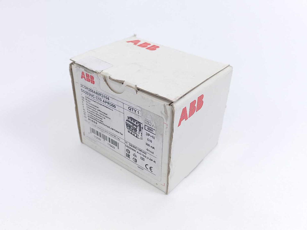 ABB 2CSR256440R3104 DS203NC C10 APR300 Residual Current Circuit Breaker RCBO