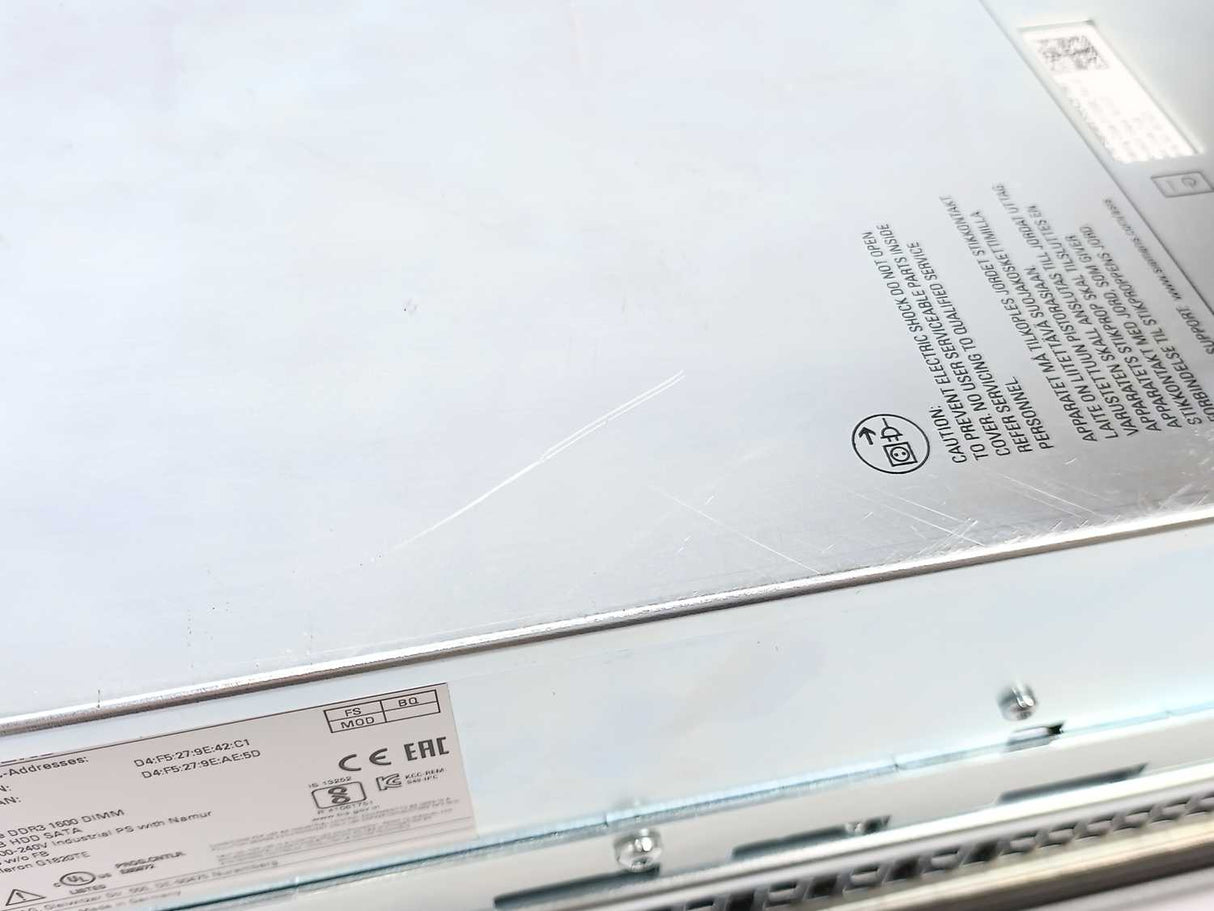 Siemens 6AV7260-0AA20-0CA0 SIMATIC IPC677D, 15" Touch Panel PC A5E31896115