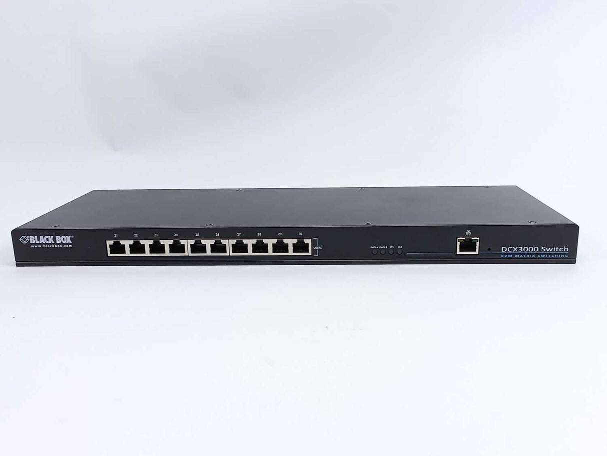 Black Box DCX3000 CX Digital 30-Port Matrix Switch w/ 12V 5A Power Supply