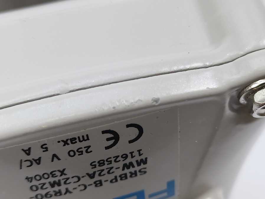Festo 1162585 SRBP-B-C-YR90-MW-22A-C2M20 Sensorbox 250 V AC