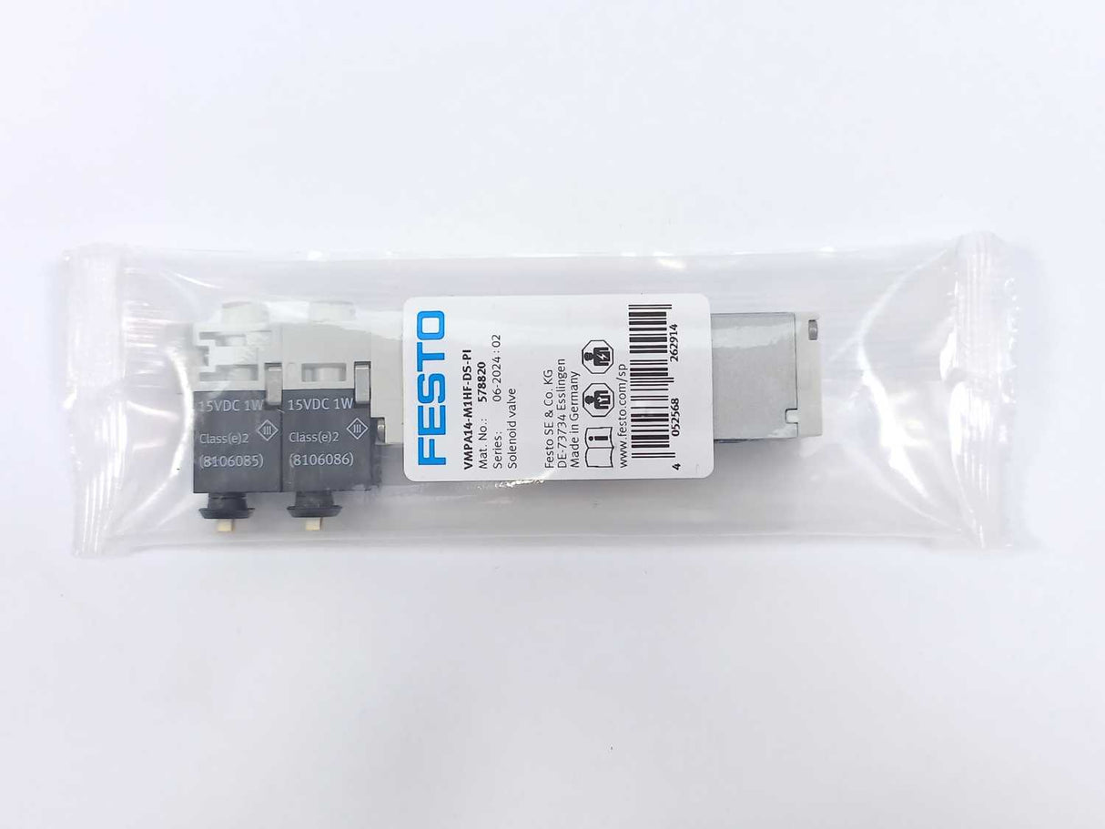 Festo 578820 VMPA14-M1HF-DS-PI Solenoid Valve