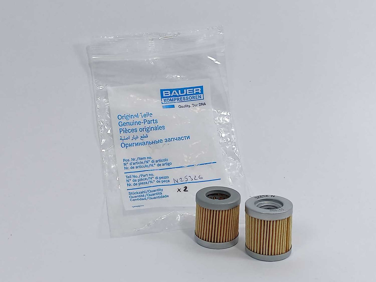 Bauer Kompressoren N25326 Oil Filter, Batch of 2 pcs
