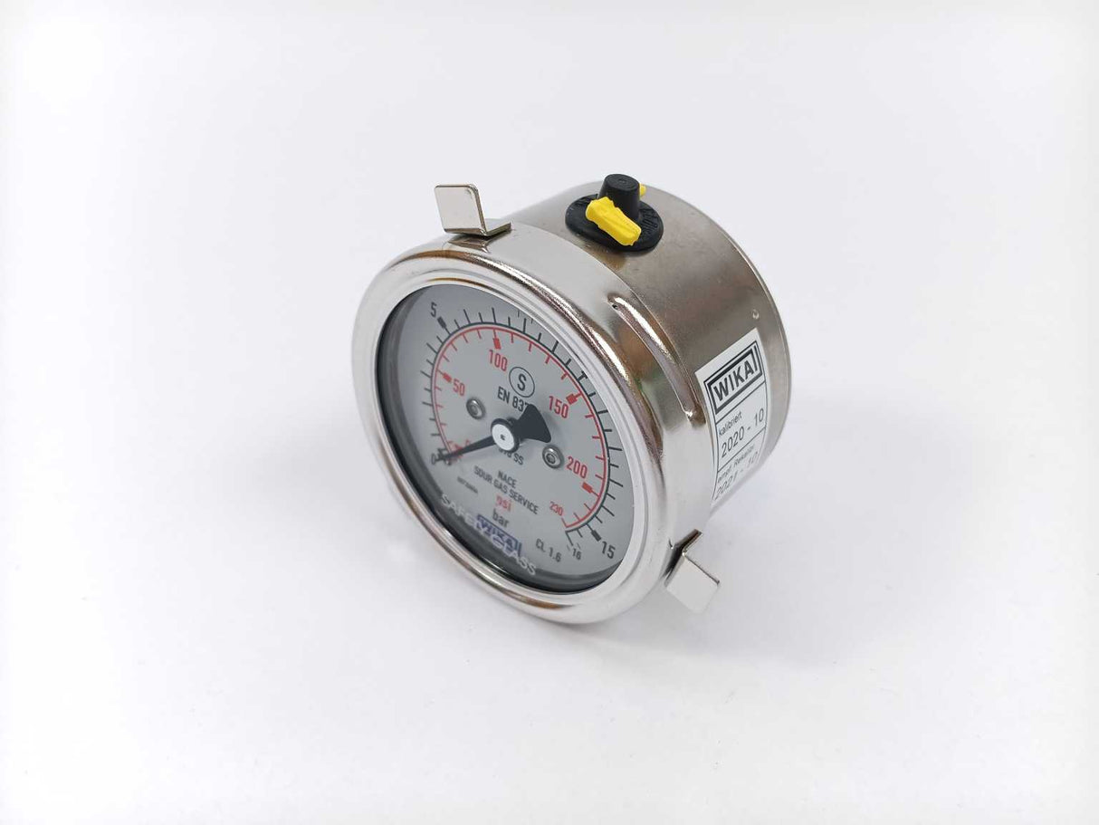 WIKA 14433437 233.30.063 Pressure Gauge 16 bar 2.Tlg psi 1/4