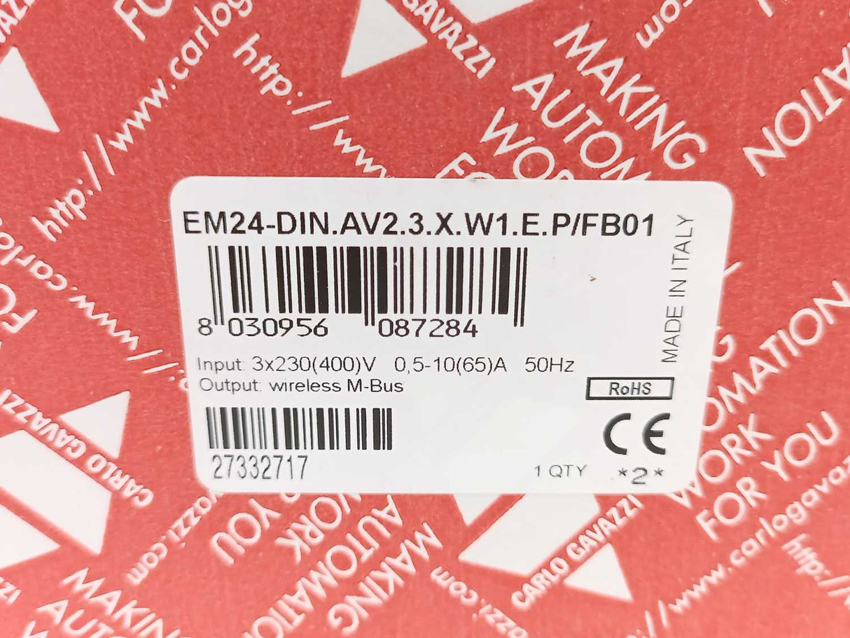 Carlo Gavazzi EM24-DIN.AV2.3.X.W1.E.P/FB01 Three-phase Energy 2x230V EM24