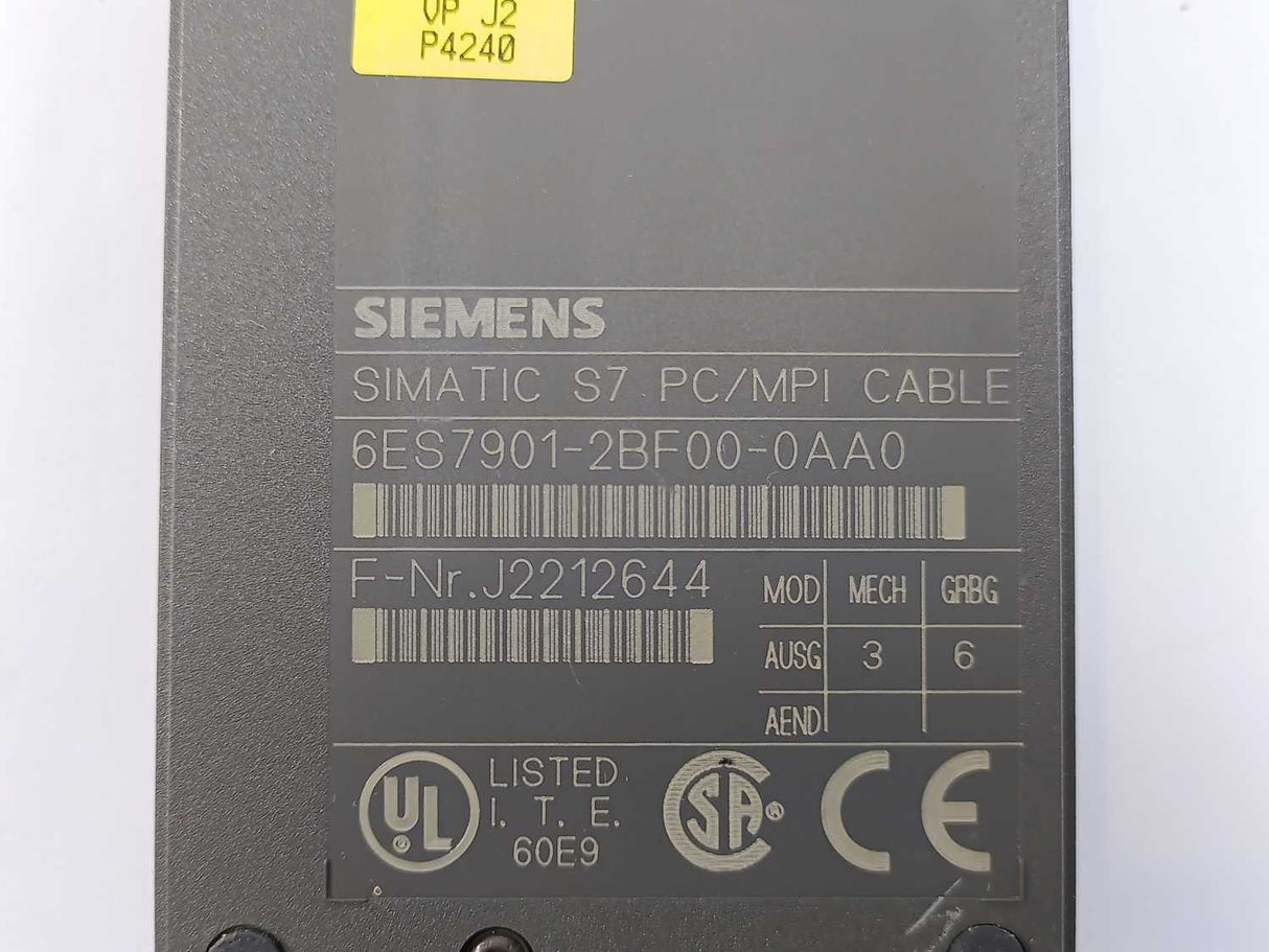 Siemens 6ES7901-2BF00-0AA0 PC/MPI Cable