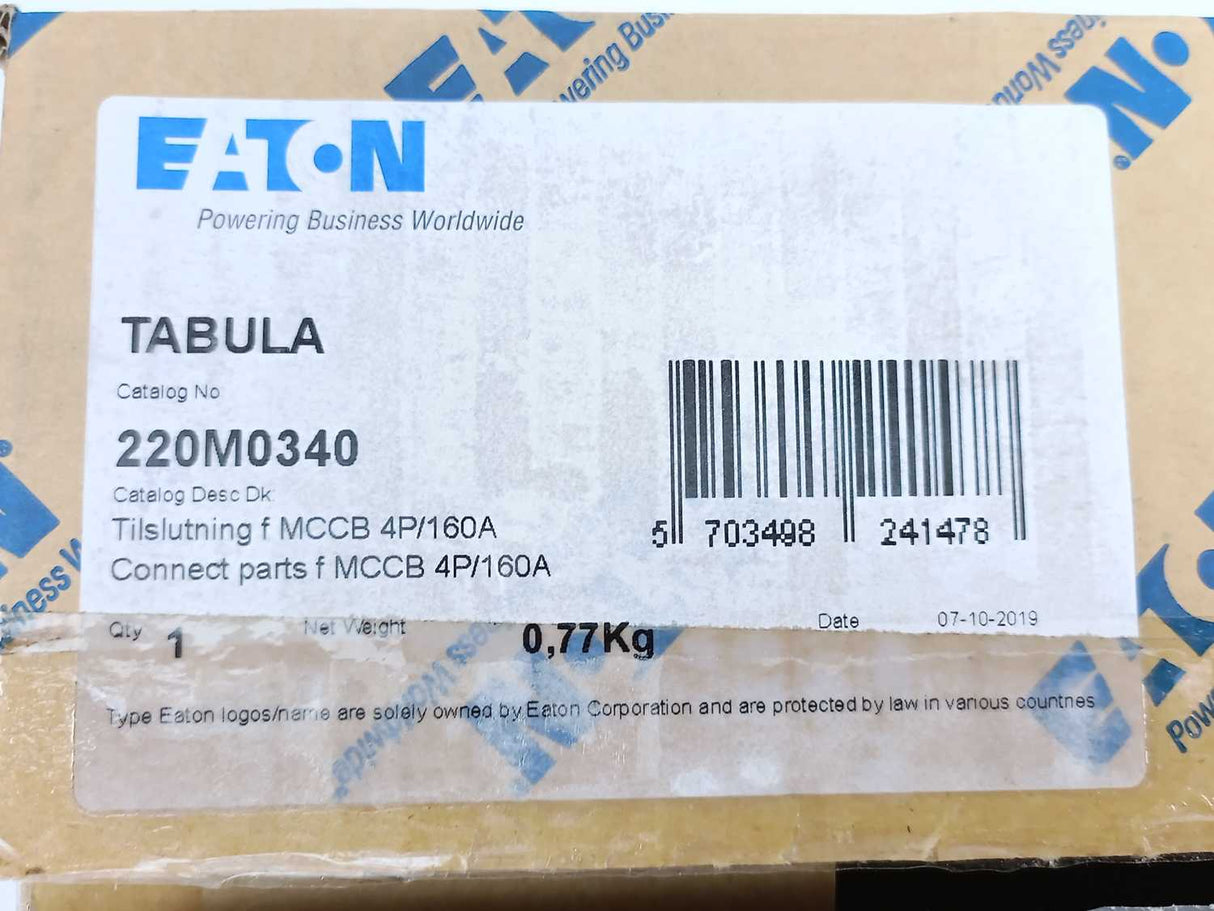 Eaton 220M0340 Connecting Parts for MCCB 4P/160A