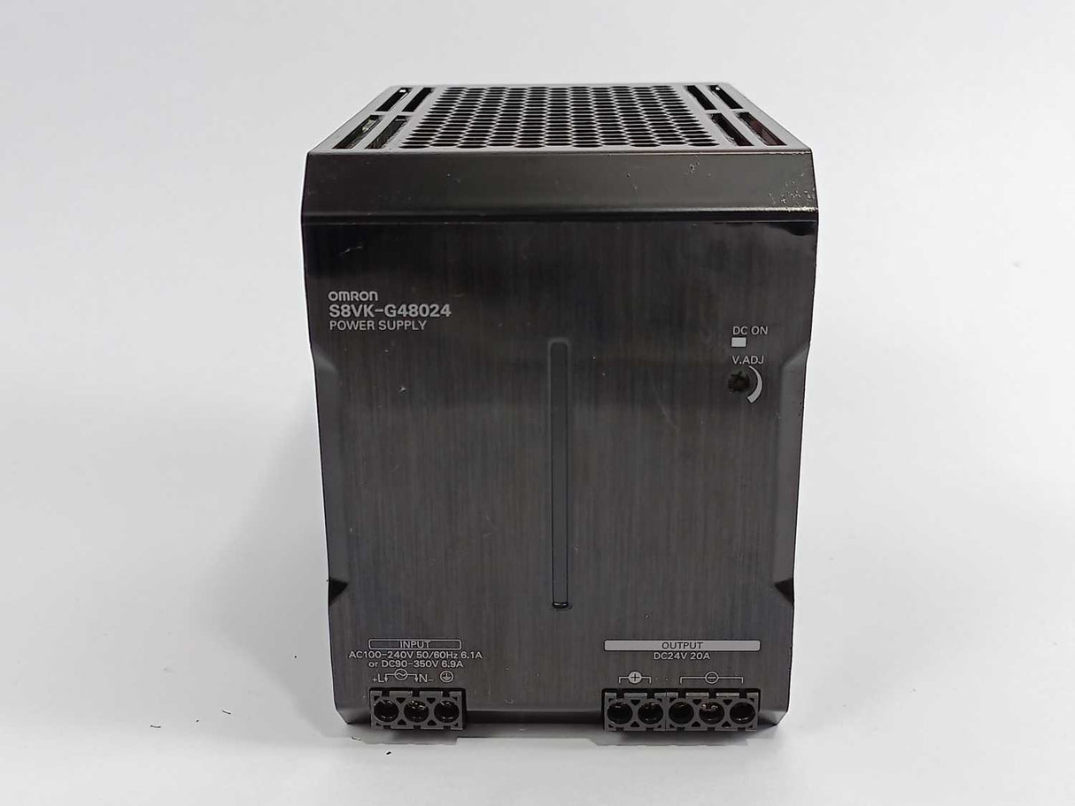 OMRON S8VK-G48024 Book Type Power Supply, AC100-240V, 50/60Hz, 6.1A, DC90-350V