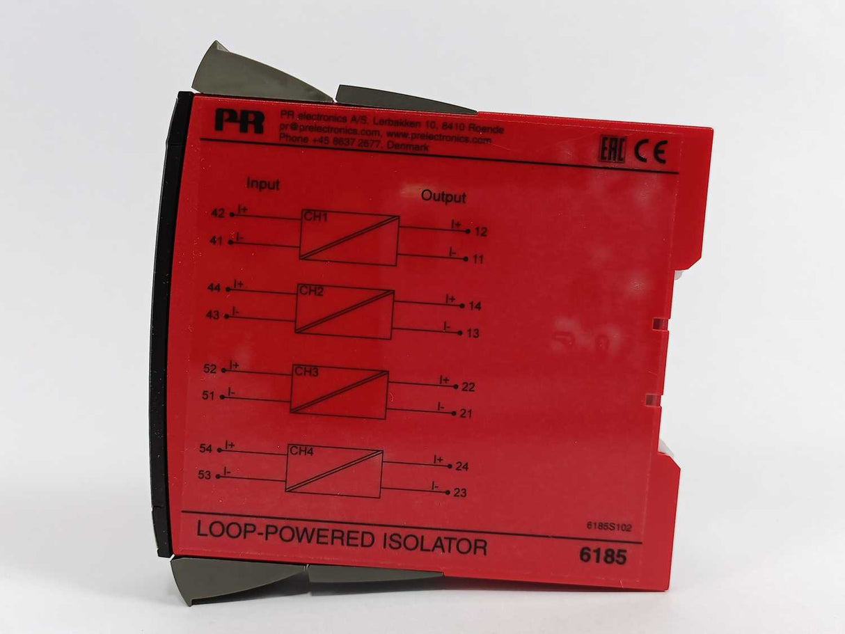 PR Electronics 6185B Loop-Powered Isolator - 6185