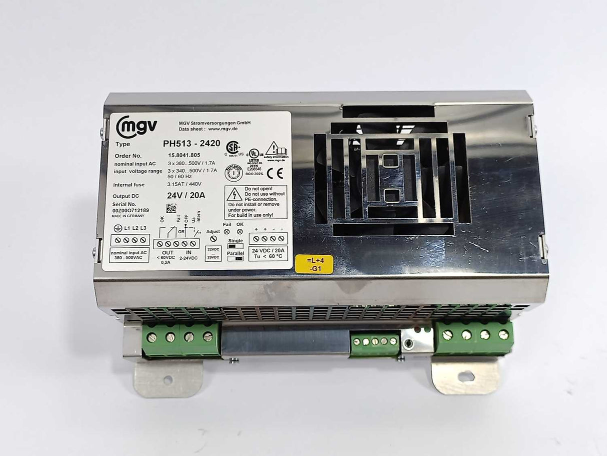 MGV 15.8041.805 DC Power Supply, PH513-2420