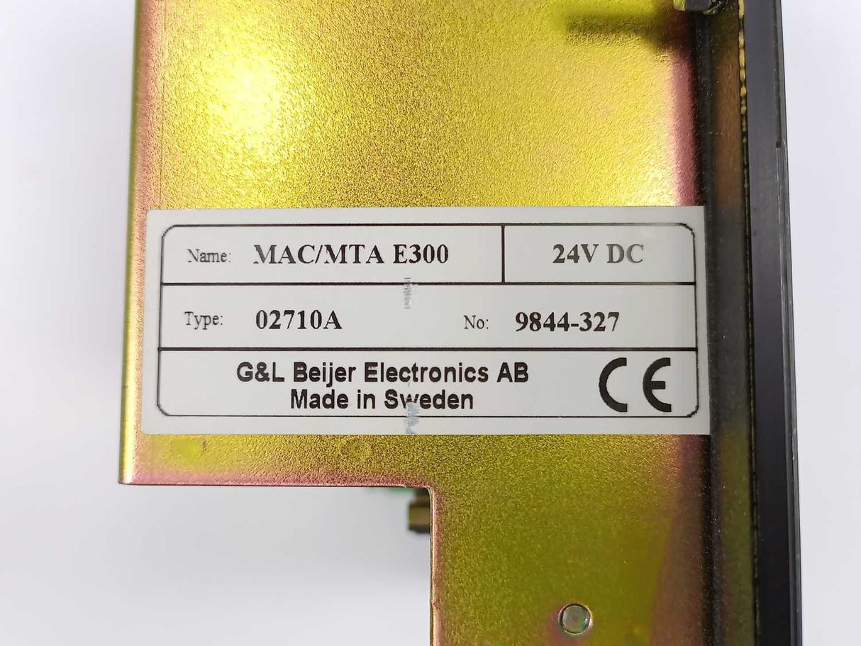 G&L Beijer 02710A MAC/MTA E300 Operator Interface Control