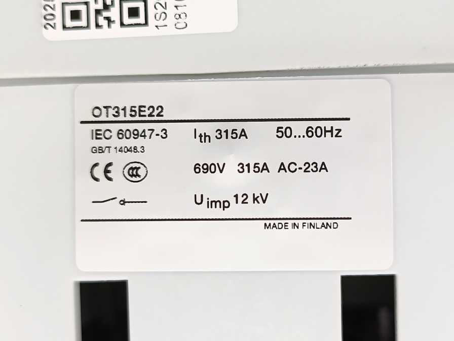 ABB 1SCA022727R4270 Load Break Switch OT315E22P