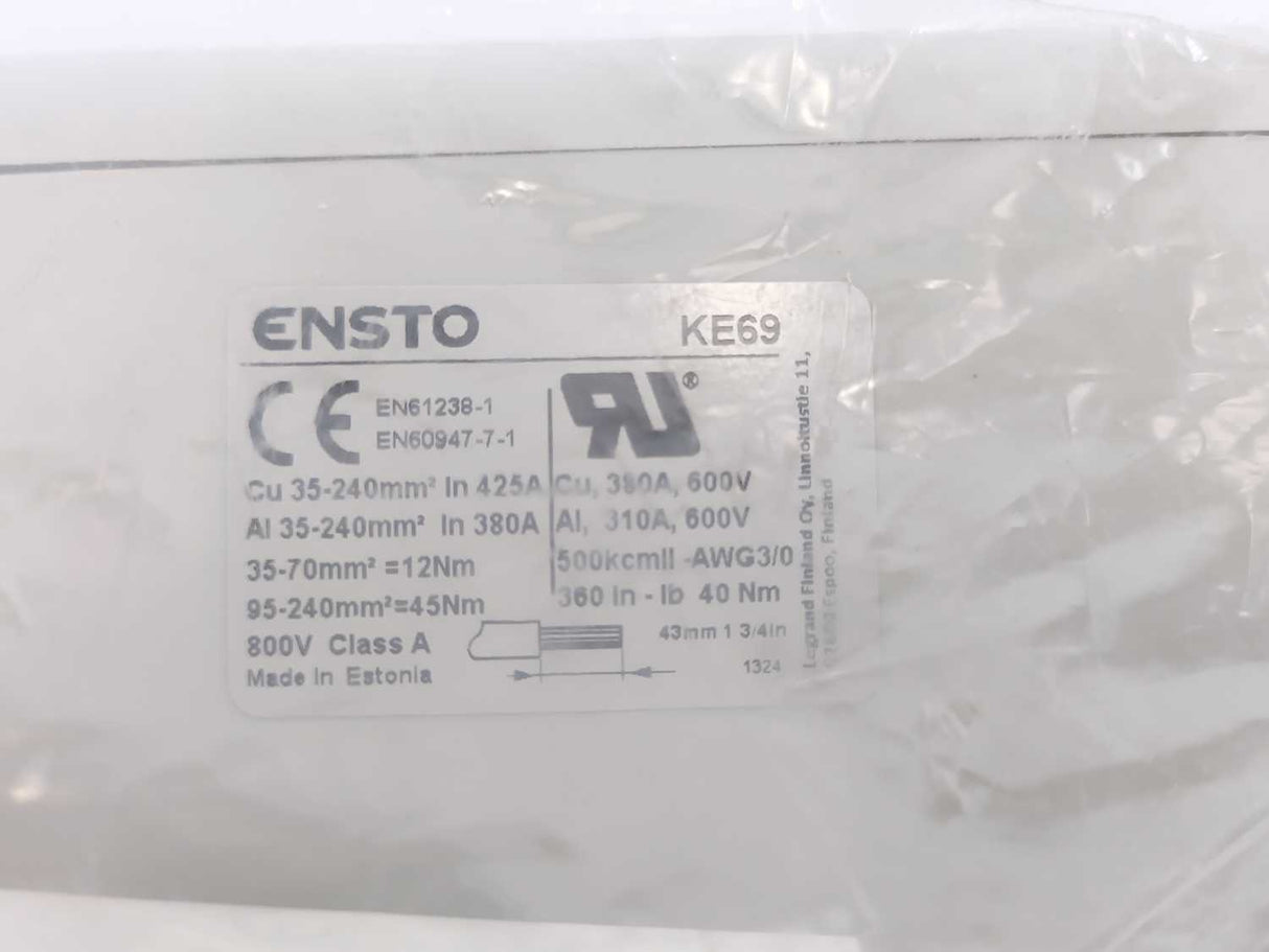 Ensto KE69 Feed-through Terminal 35-240mm²