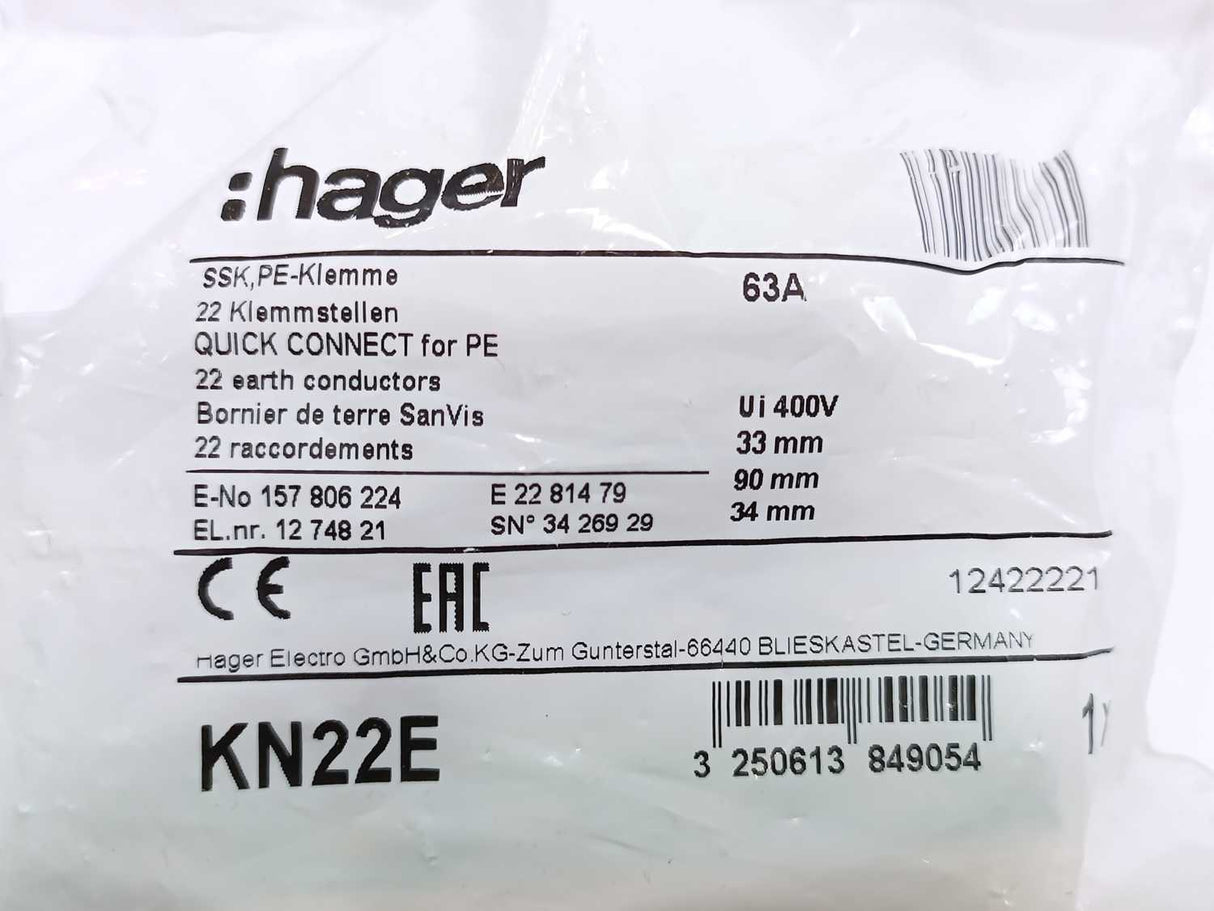hager KN22E Earth Conductors