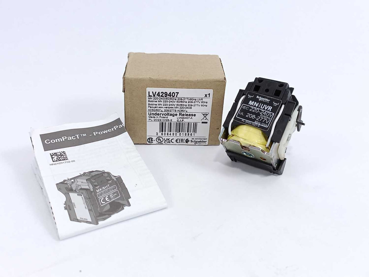 Schneider Electric LV429407 Under Voltage Release 220-240VAC