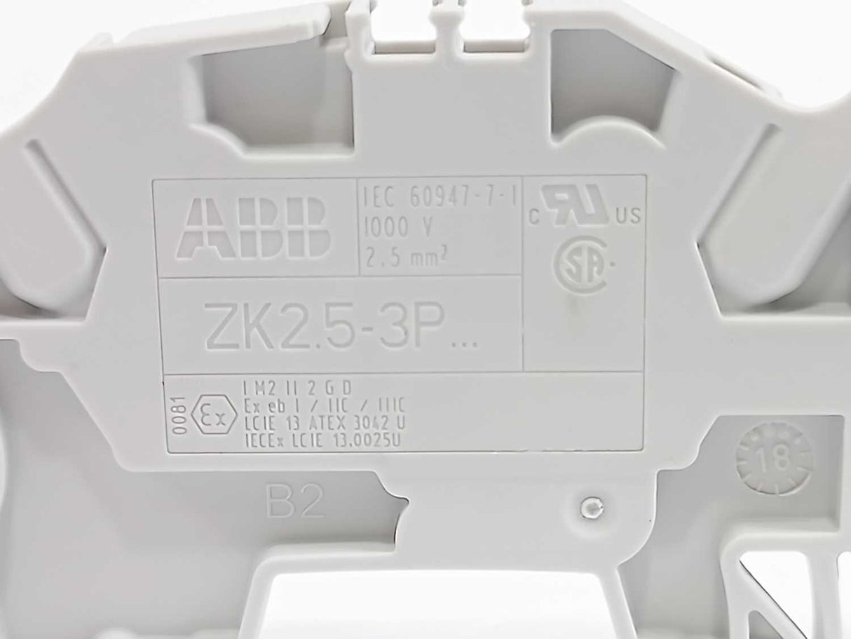 TE Connectivity 1SNK705011R0000 DIN Rail Terminal Blocks 50 Pcs.