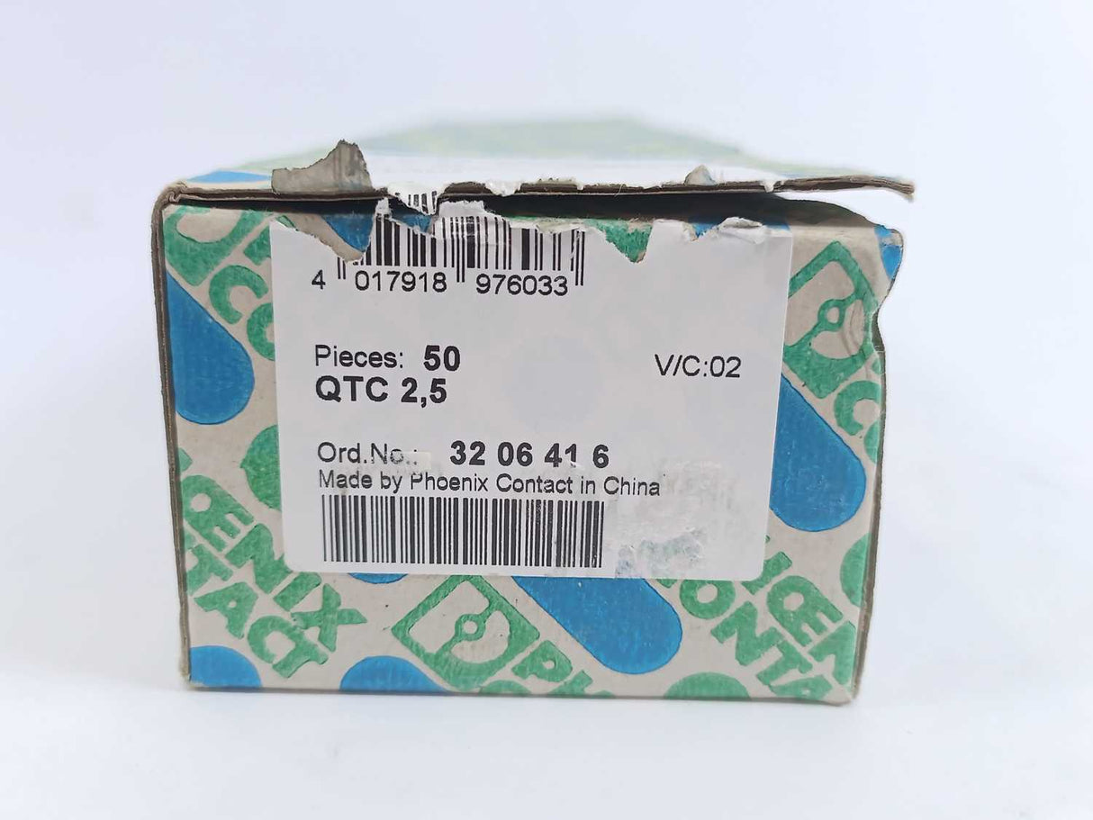 Phoenix Contact 3206416 QTC 2,5 Feed-through Terminal Block Batch 50 Pcs.