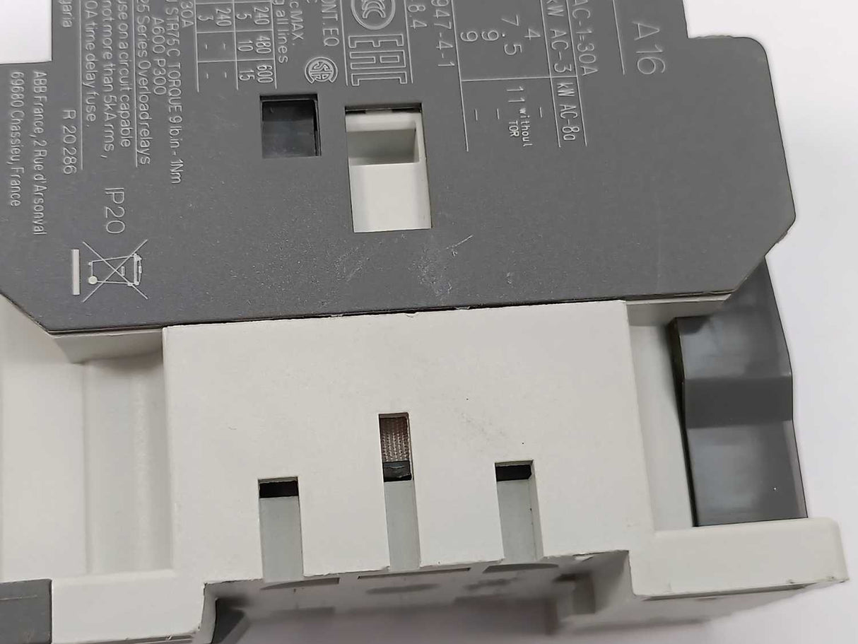 ABB 1SBL181001R8010 A16-30-10 Contactor, Coil R80 220-240V AC