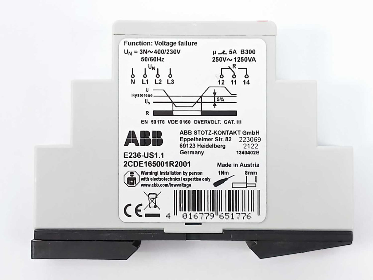ABB 2CDE165001R2001 E236-US1.1 Three-phase Switch