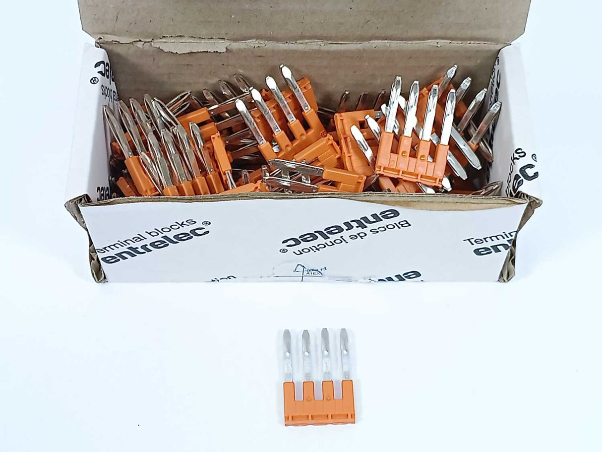 TE Connectivity 1SNK905304R0000 JB5-4 4 Pole Jumper Bar Batch 47 Pcs.