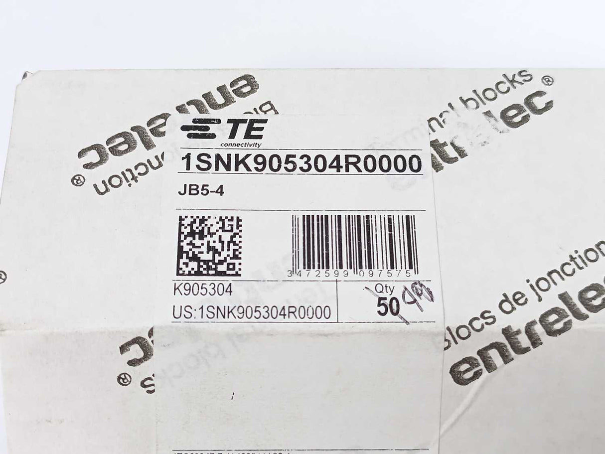 TE Connectivity 1SNK905304R0000 JB5-4 4 Pole Jumper Bar Batch 47 Pcs.