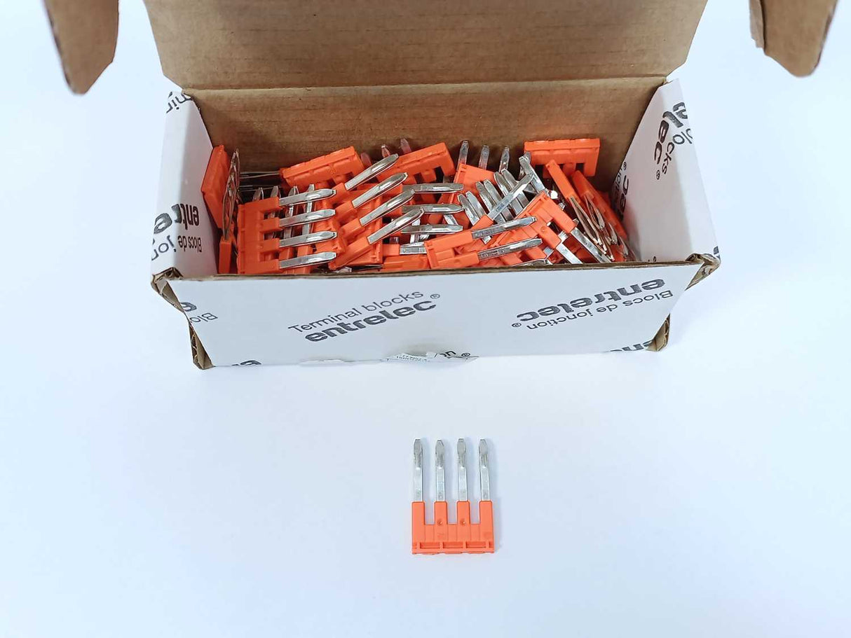 TE Connectivity 1SNK905304R0000 JB5-4 4 Pole Jumper Bar Batch 47 Pcs.