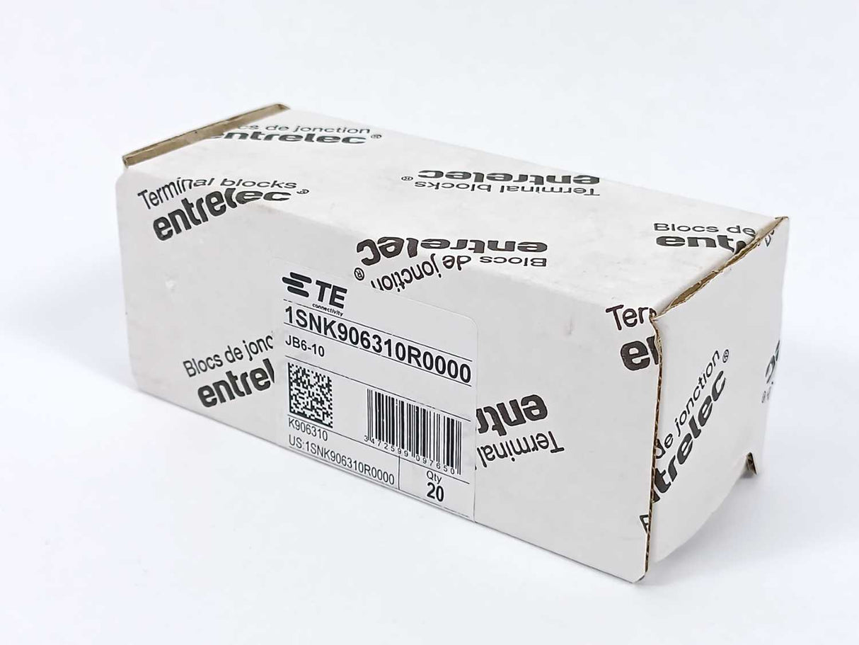 TE Connectivity 1SNK906310R0000 JB6-10 10 Pole Jumper Bar Batch 20 Pcs.