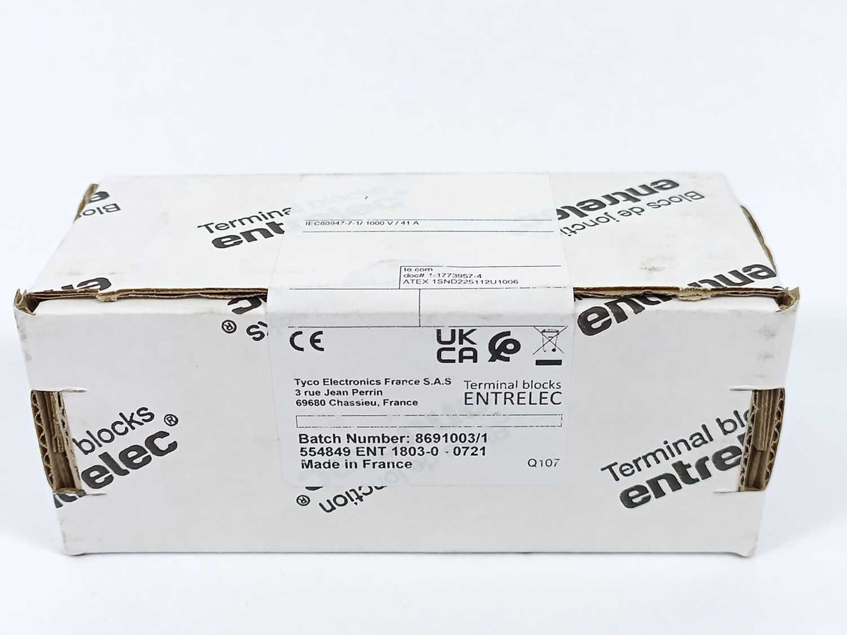 TE Connectivity 1SNK906310R0000 JB6-10 10 Pole Jumper Bar Batch 20 Pcs.
