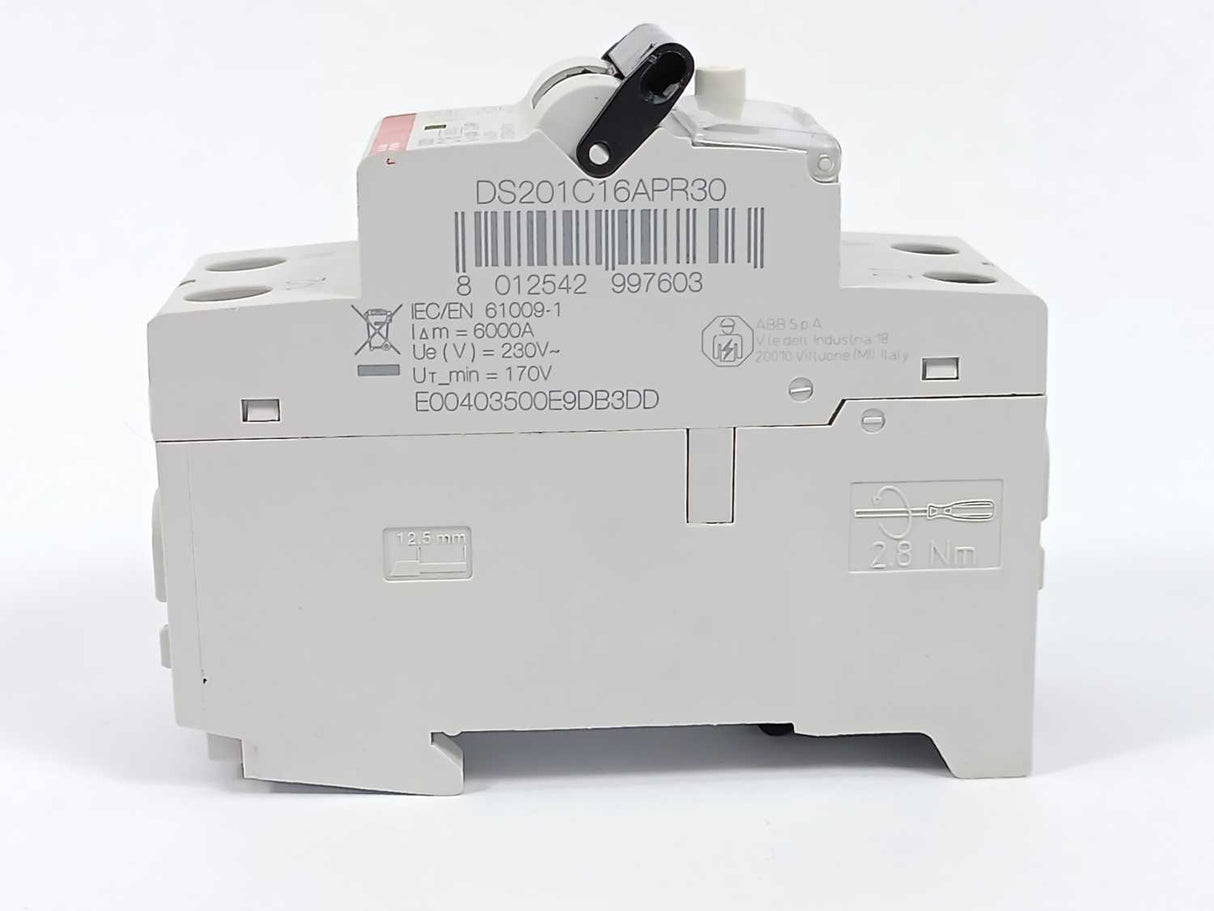 ABB 2CSR255440R1164 DS201C16APR30 Residual Current Circuit Breaker