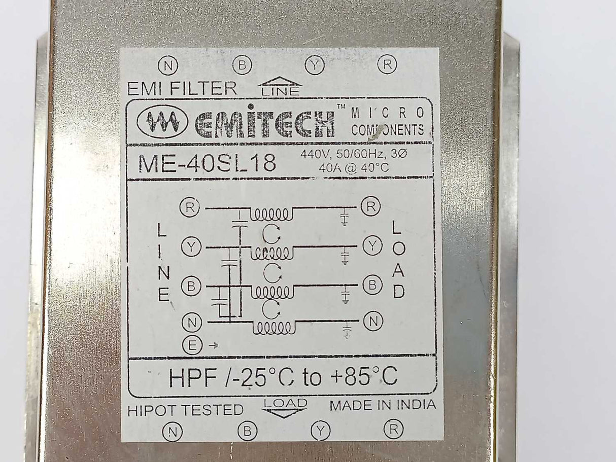 Emitech ME-40SL18 EMI Filter