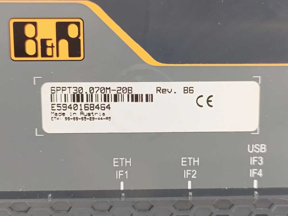 B&R 6PPT30.07M-20B Power Panel T30