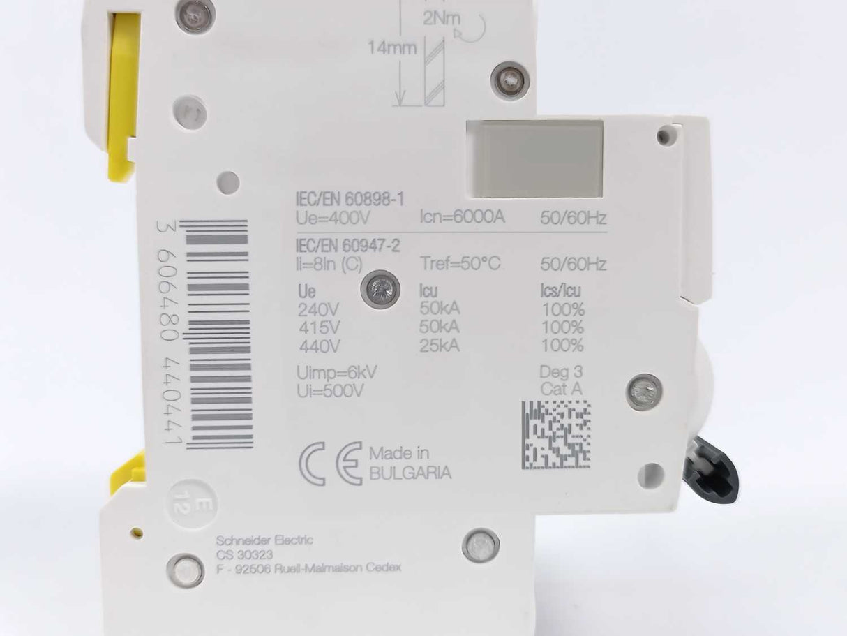 Schneider Electric A9F04201 Acti9 iC60N Miniature Circuit Breaker