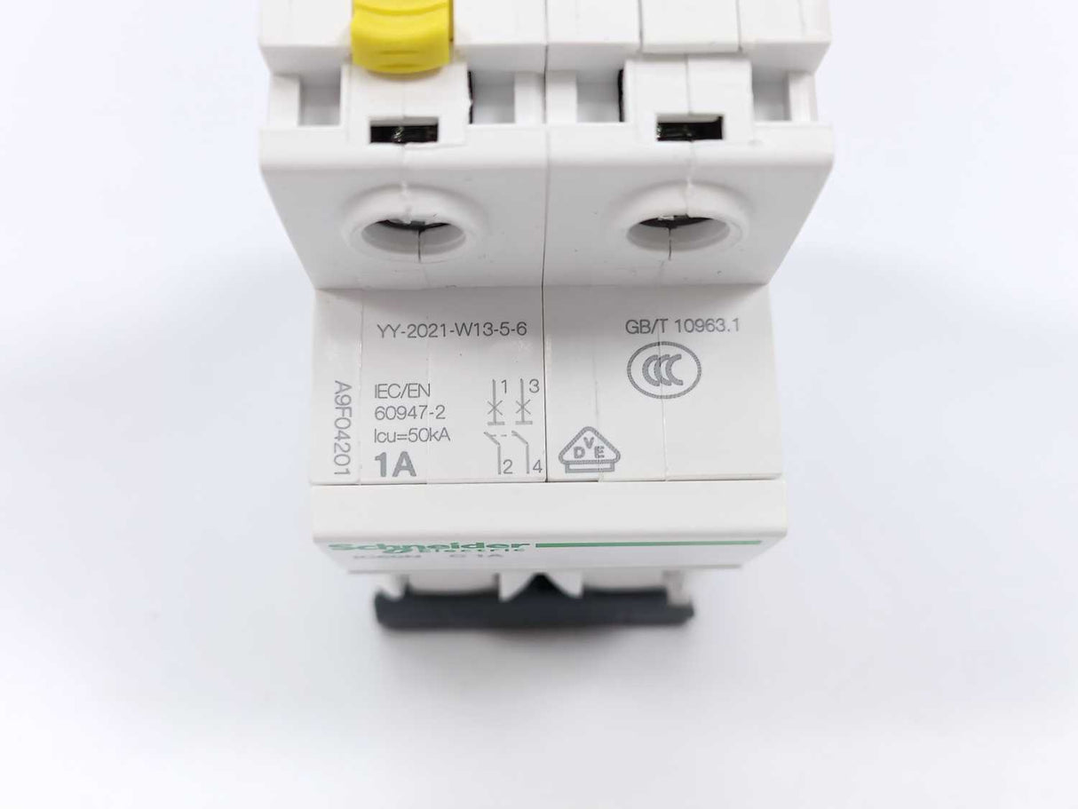 Schneider Electric A9F04201 Acti9 iC60N Miniature Circuit Breaker