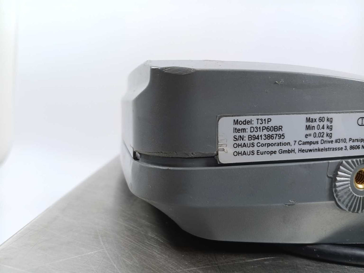 OHAUS D31P60BR D60BR Defender 3000 Industrial Scale w/ T31P Indicator