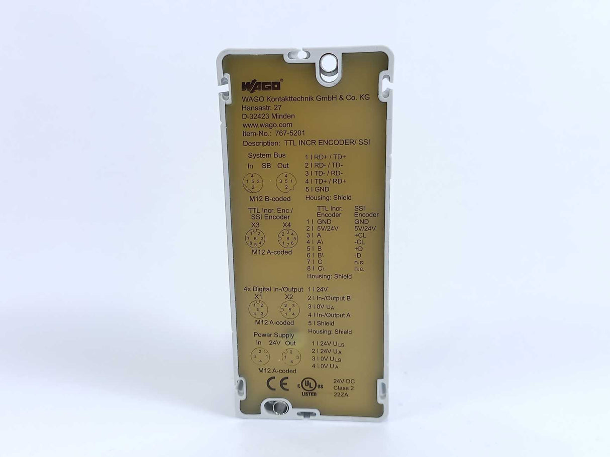 Wago 767-5201 TTL CNT Incremental Encoder/SSI-Transmitter