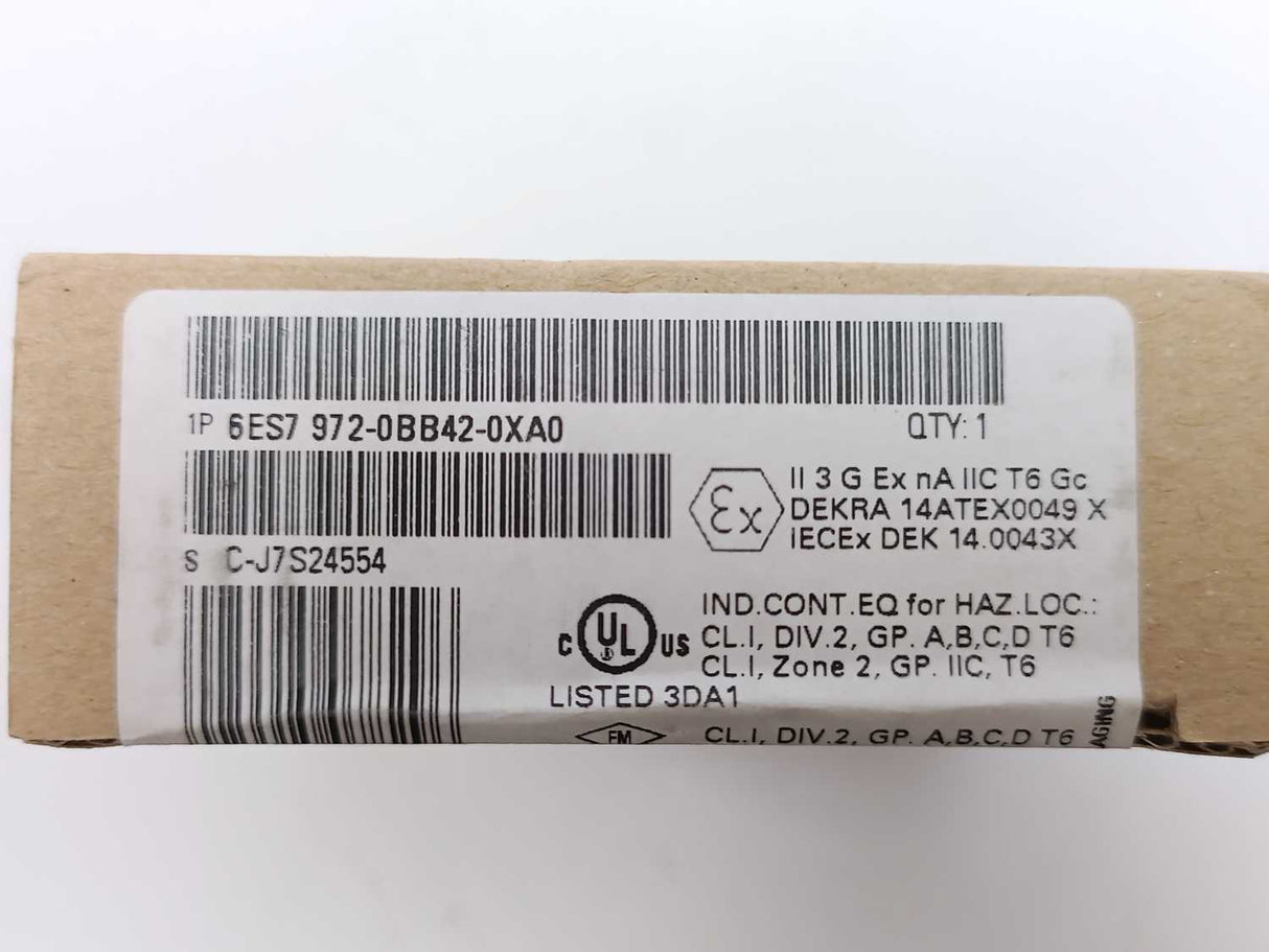 Siemens 6ES7972-0BB42-0XA0 Busconnector DP, Connection Plug for PROFIBUS