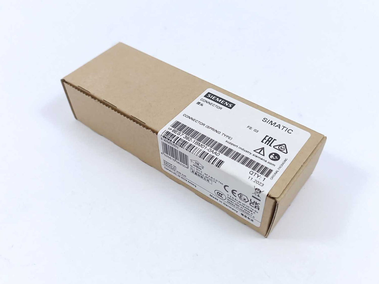 Siemens 6ES7392-1BM01-0AA0 SIMATIC Connector (Spring Type)
