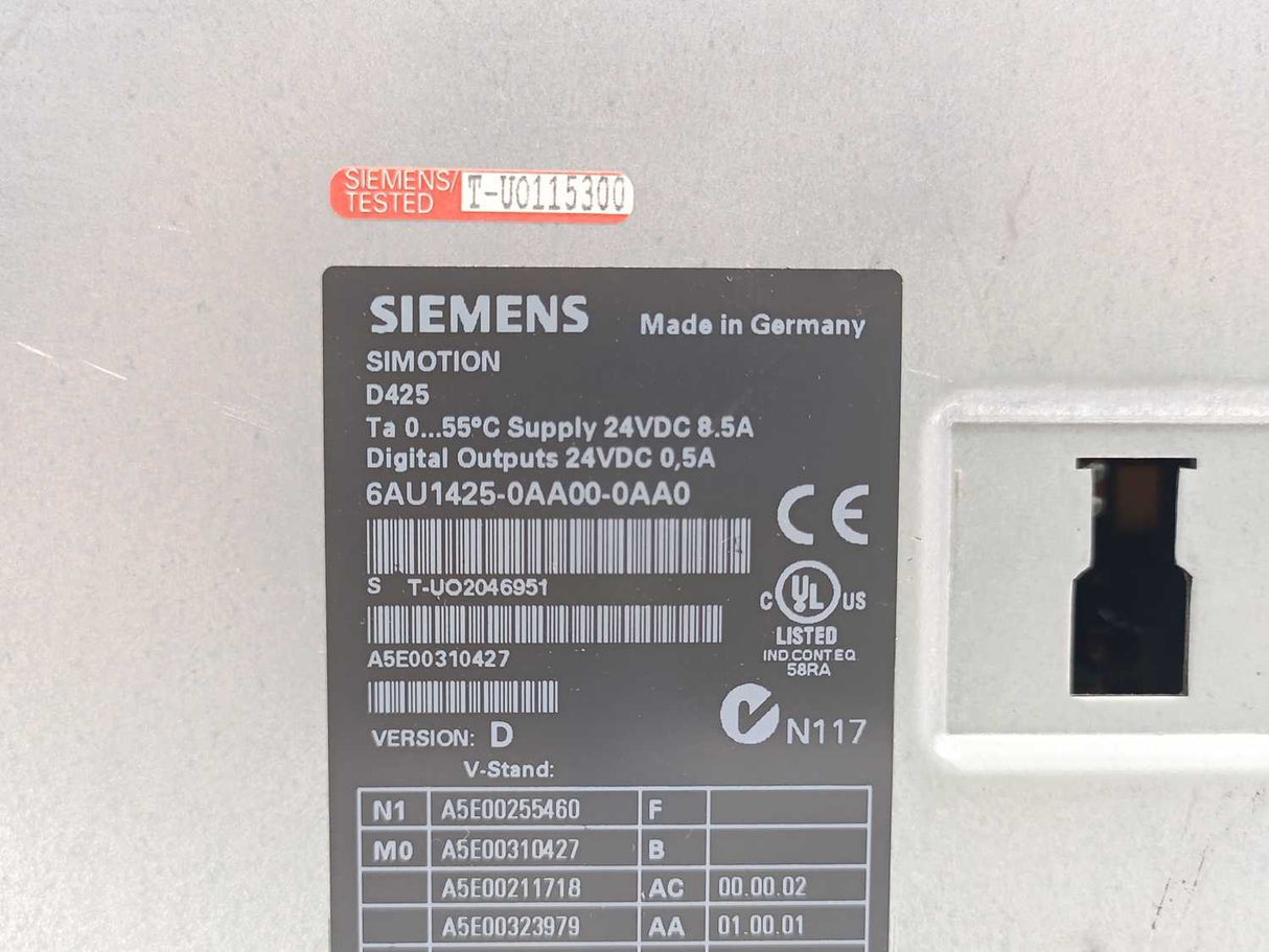 Siemens 6AU1425-0AA00-0AA0 Control Unit