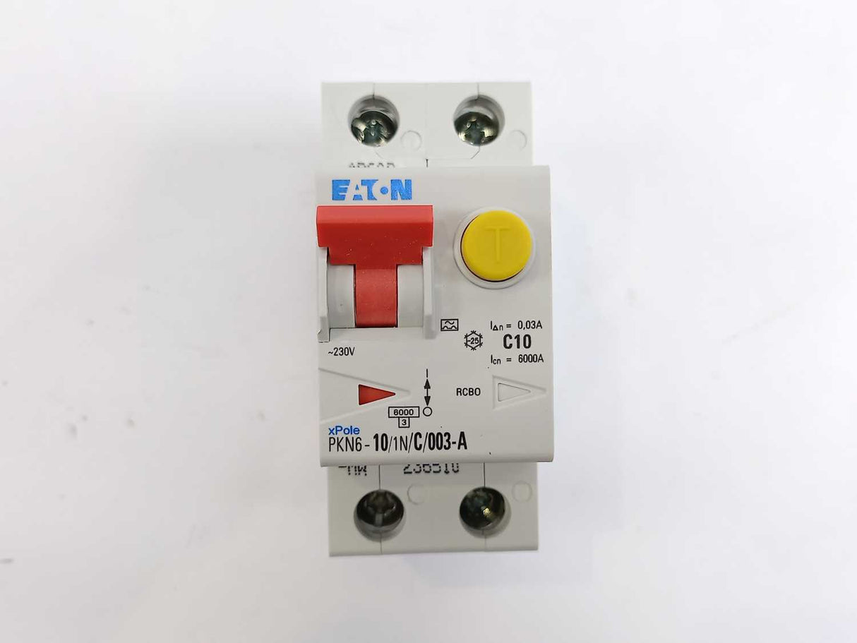 Eaton 236510 PKN6-10/1N/C/003-A-MW RCBO Combined RCD/MCB Device