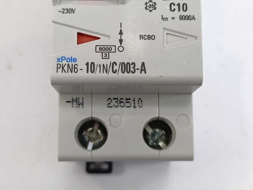 Eaton 236510 PKN6-10/1N/C/003-A-MW RCBO Combined RCD/MCB Device