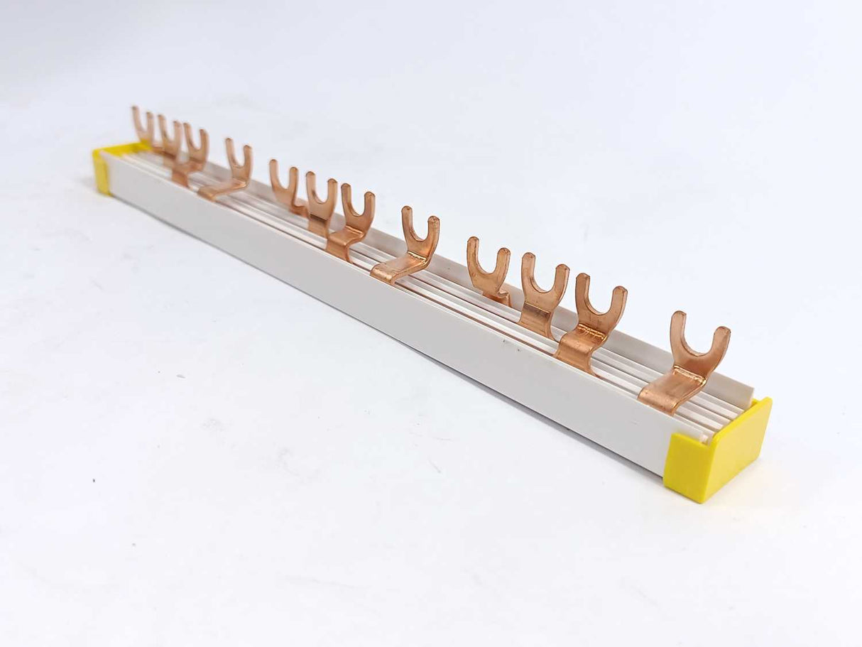 Schneider Electric R9XFH412 Comb Busbar 4P 12mod 63A N-L1-L2-L3 Batch 5pcs.