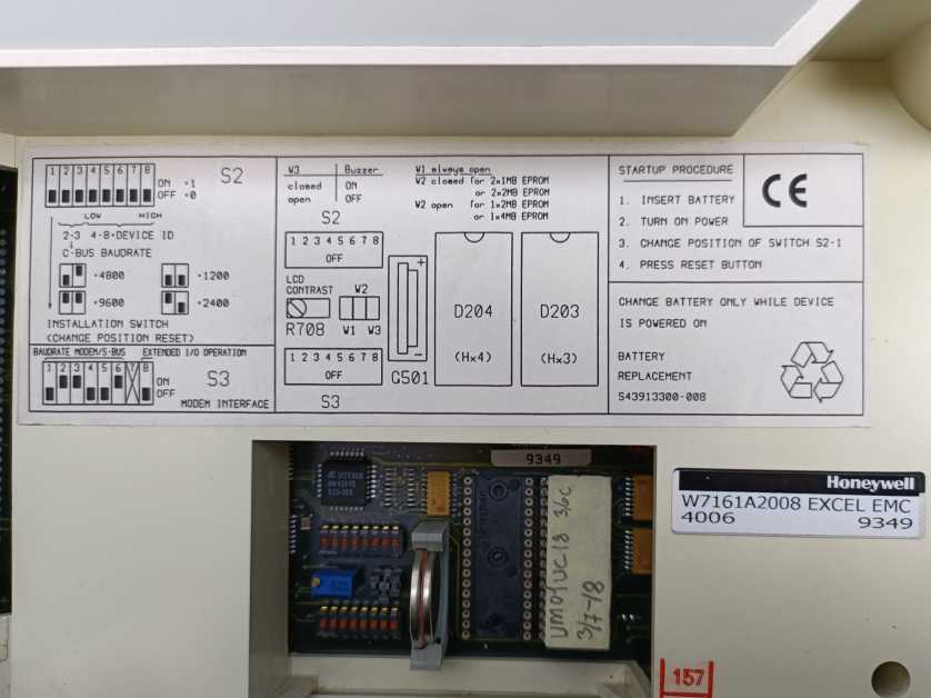 Honeywell W7161A2008 4006 Excel EMC